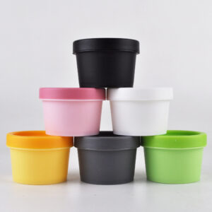 In Stock Empty PP Plastic 50ml 100ml colorful Facial Mask Hair Mask Face Cream Containers for Makeup