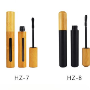 Custom logo Empty 5ml 6 ml Cosmetic Mascara Packaging Natural Bamboo Mascara Tube with Window