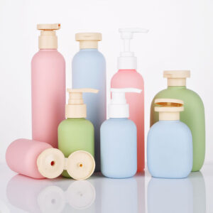 PE Plush Cosmetic Packaging 100 - 500ml Sizes Green Pink Blue Custom Logo Printing Ideal for Startups and Established Brands